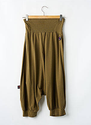 Sarouel stretch taille normale vert KANA BEACH femme