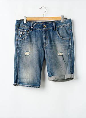 Bermuda coupe droite taille normale bleu G STAR femme