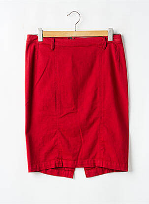 Jupe mi-longue stretch rouge FREESOUL femme