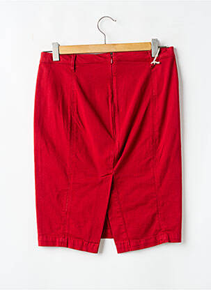 Jupe mi-longue stretch rouge FREESOUL femme