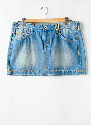 Jupe courte poches bleu CHEFDEVILLE femme