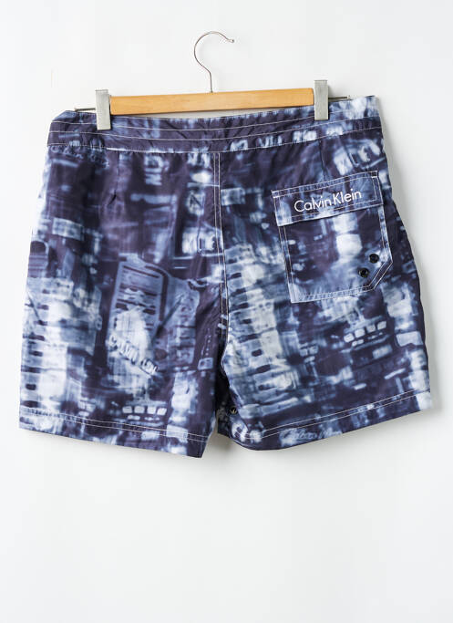 Short de bain tissage popeline bleu CALVIN KLEIN homme