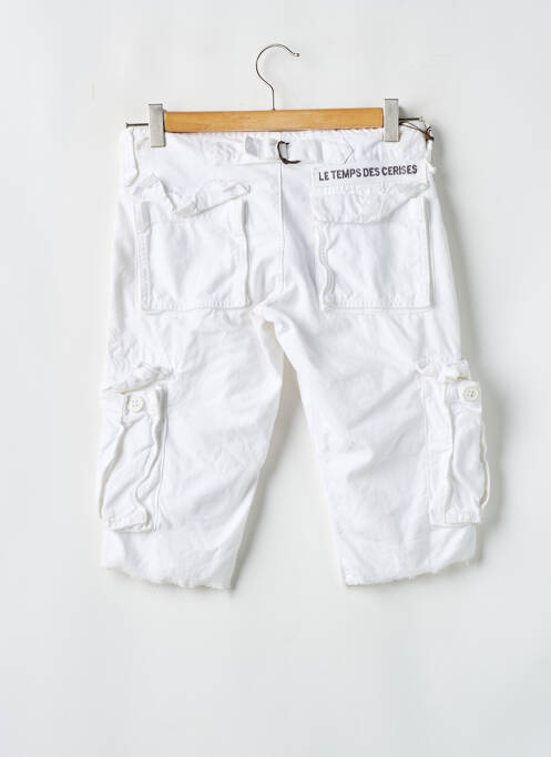 Bermuda blanc LE TEMPS DES CERISES pour femme