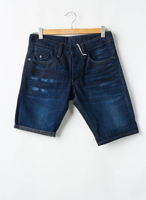 Bermuda bleu G STAR pour homme