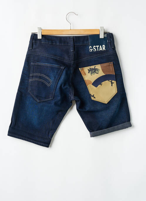 Bermuda bleu G STAR pour homme
