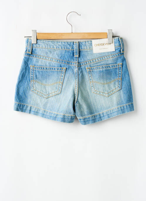 Short bleu CHEFDEVILLE pour femme