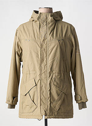 Parka poches a capuche vert HAWK garçon
