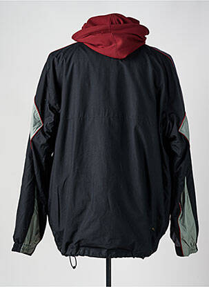 Parka fermeture zippée sous rabat scratché a capuche noir COLUMBIA homme