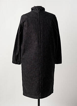 Manteau long coupe cintrée sans capuche noir CHIPIE femme