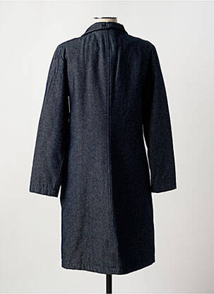 Manteau long coupe cintrée sans capuche bleu BE YOU K femme