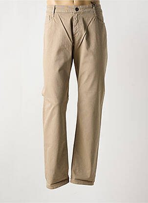Pantalon droit coupe droite beige REDMAN homme