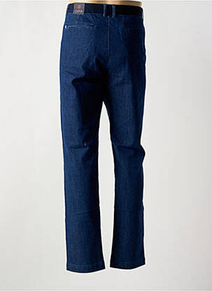 Jeans coupe droite fermeture zippée sous rabat boutonné bleu COFOX homme