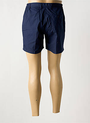 Short fermeture zippée sous rabat boutonné bleu PIERRE D'ARLANC homme