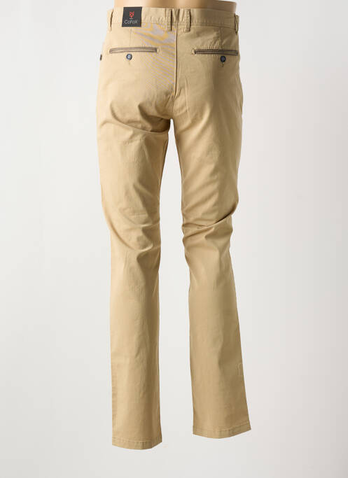 Pantalon slim beige COFOX pour homme