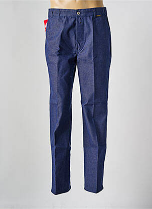 Pantalon chino poches taille normale bleu LABOUREUR homme