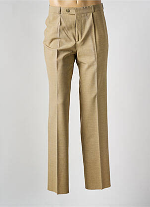 Pantalon chino poches taille normale beige FRANCOIS DEGASNES homme