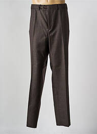Pantalon chino poches taille normale marron PIERRE D'ARLANC homme