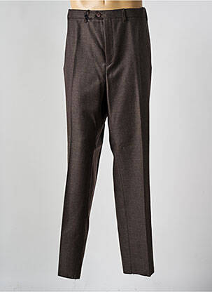 Pantalon chino poches taille normale marron PIERRE D'ARLANC homme