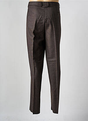 Pantalon chino poches taille normale marron PIERRE D'ARLANC homme