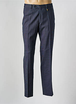 Pantalon chino poches taille normale bleu LUCAN homme