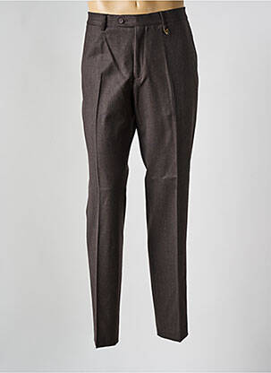 Pantalon chino poches taille normale marron LUCAN homme