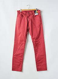 Pantalon droit stretch taille normale rouge KITISO homme