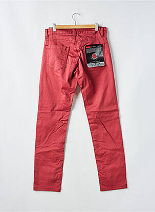 Pantalon droit stretch taille normale rouge KITISO homme