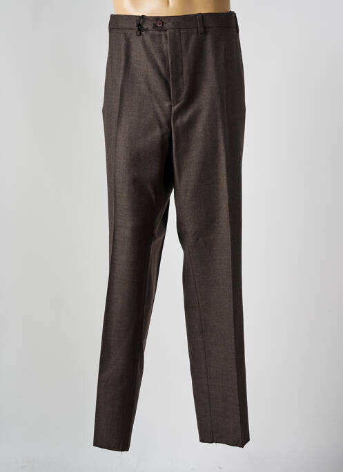 Pantalon chino marron PIERRE D'ARLANC pour homme