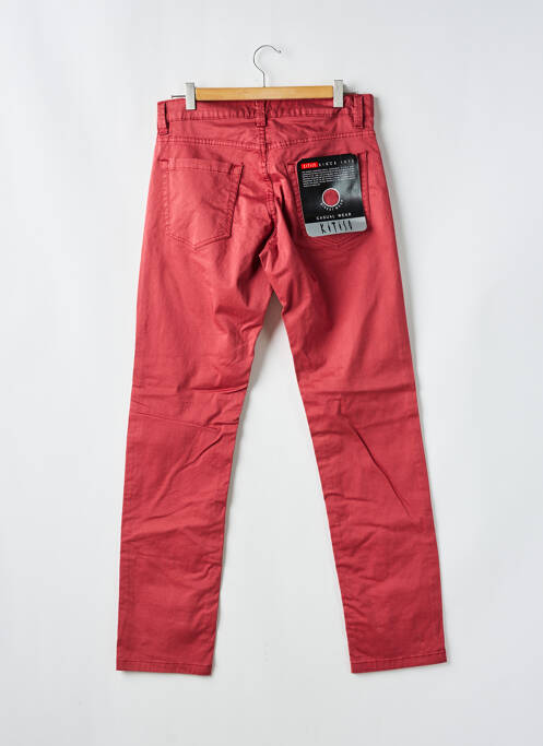 Pantalon droit rouge KITISO pour homme