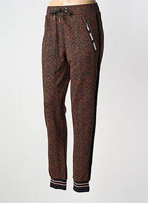 Jogging stretch taille normale marron 7 SEASONS femme