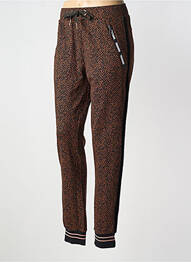 Jogging stretch taille normale marron 7 SEASONS femme