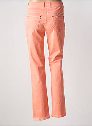 Pantalon slim tissage popeline taille normale orange ANNA MONTANA femme