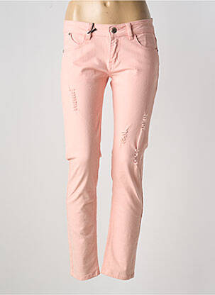 Jeans coupe slim taille basse taille basse rose MONDAY femme