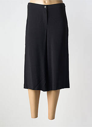 Pantacourt coupe jupe culotte taille haute noir ANNA MONTANA femme