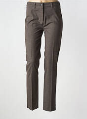 Pantalon slim marron ANNA MONTANA pour femme seconde vue