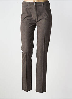 Pantalon slim marron ANNA MONTANA pour femme