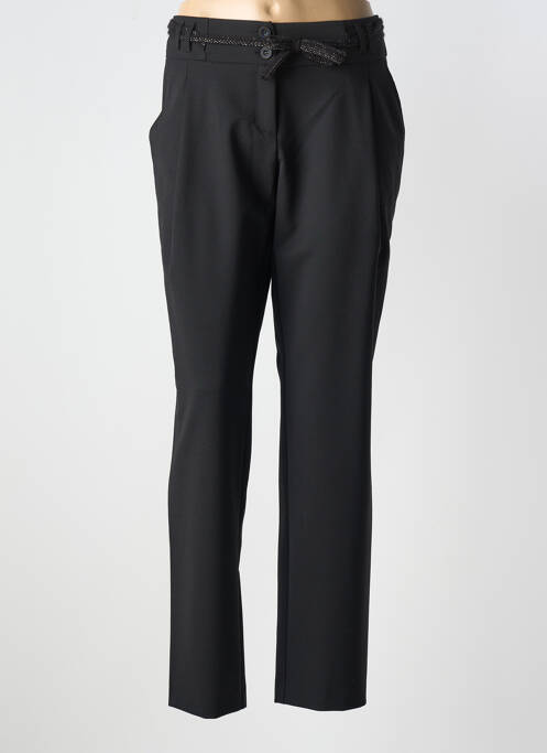 Pantalon chino noir O.K.S pour femme