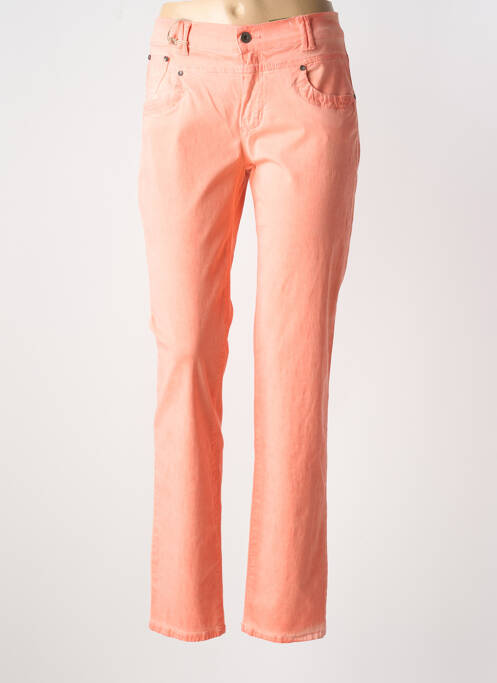 Pantalon slim orange ANNA MONTANA pour femme