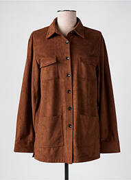 Veste casual tissage suedine marron OLSEN femme