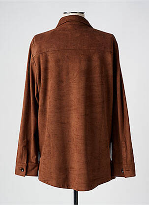 Veste casual tissage suedine marron OLSEN femme