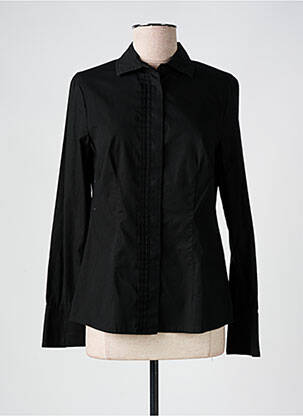 Chemisier coupe cintrée manches longues noir ZAFFIRI femme