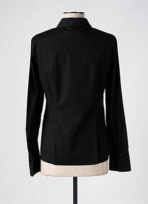 Chemisier coupe cintrée manches longues noir ZAFFIRI femme