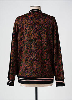 Veste casual col rond noir 7 SEASONS femme