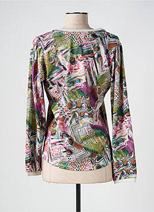 Blouse imprimé fleurs manches longues vert BARILOCHE femme