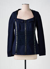 Top bleu O.K.S pour femme seconde vue