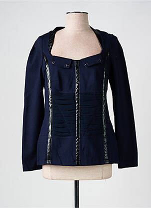 Top bleu O.K.S pour femme