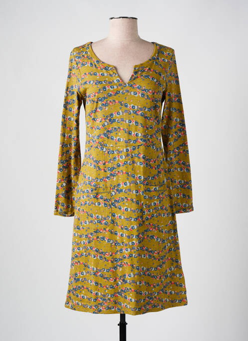 Robe mi-longue jaune WHITE STUFF pour femme