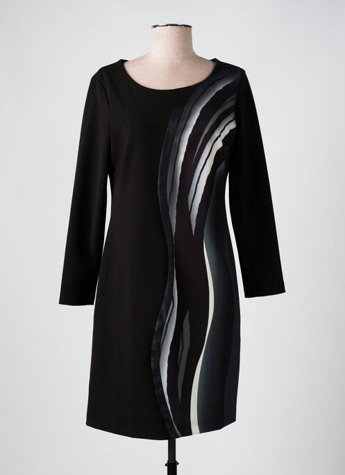 Robe mi-longue noir EVALINKA pour femme