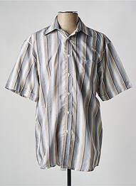Chemise manches courtes coupe droite gris ARMORIAL homme