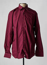 Chemise manches longues coupe droite rouge ARMORIAL homme